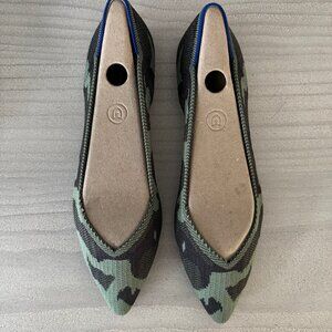 Like New - Rothy's The Point - Green Camo - 10